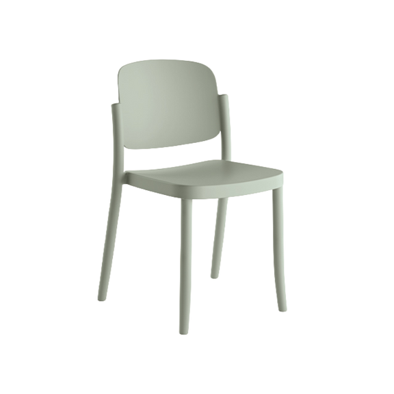 Silla Piazza 1 apilable de diseño retro en polipropileno