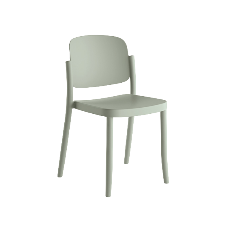 Silla Piazza 1 apilable de diseño retro en polipropileno