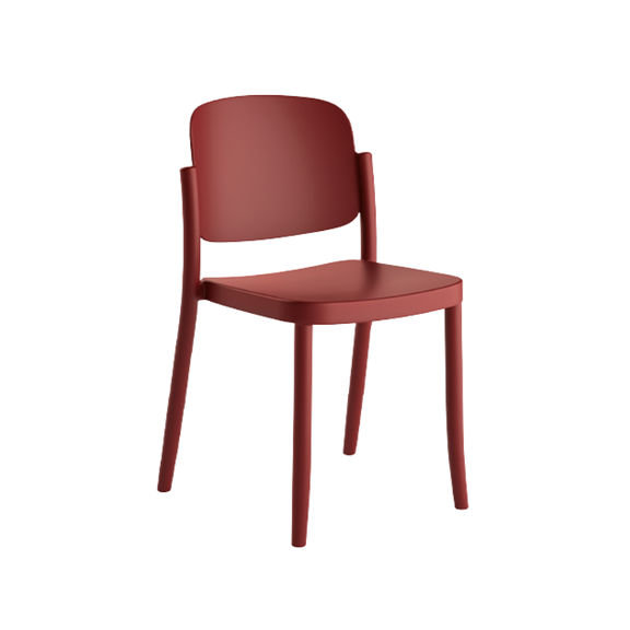 Silla Piazza 1 apilable de diseño retro en polipropileno