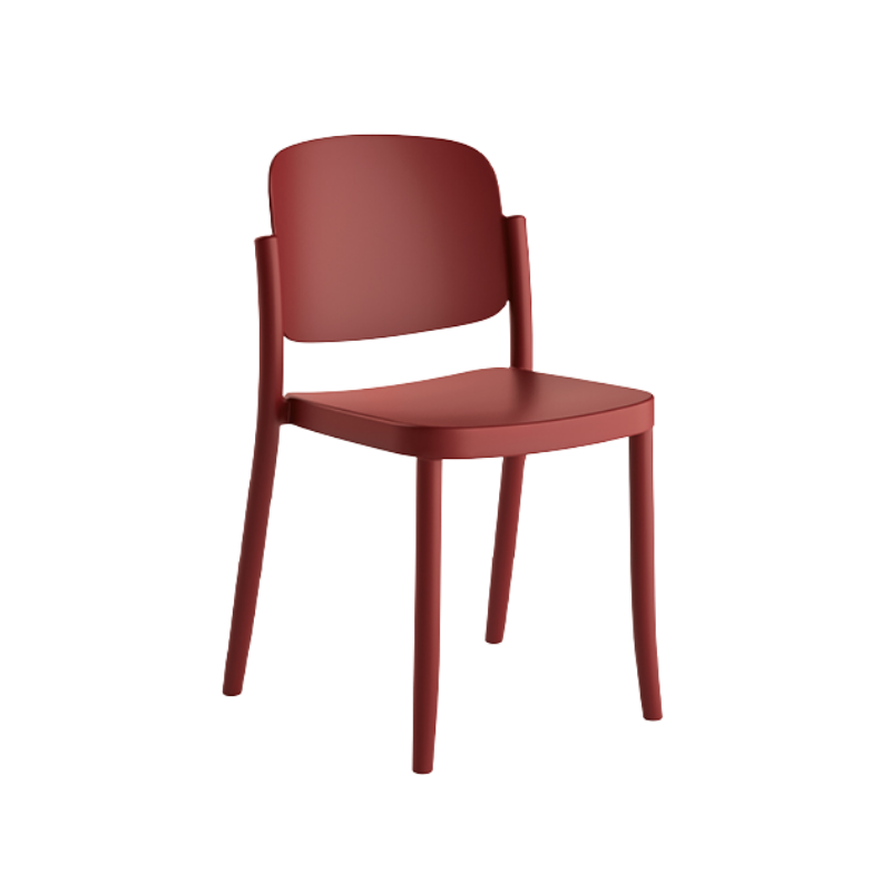 Silla Piazza 1 apilable de diseño retro en polipropileno