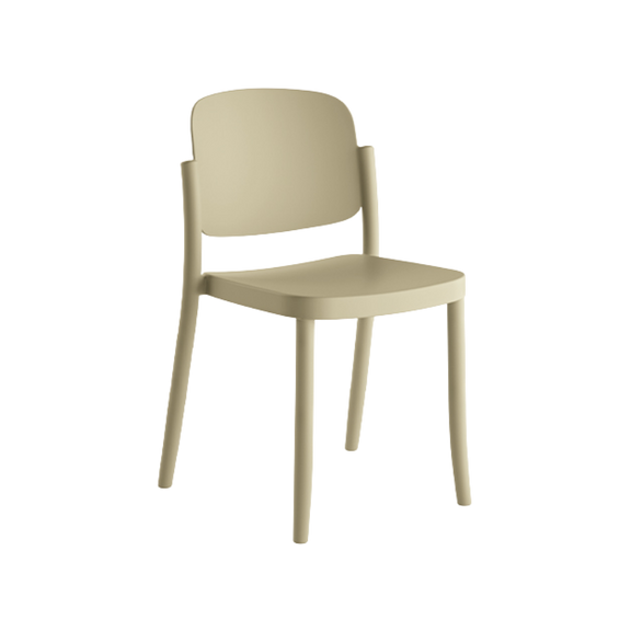 Silla Piazza 1 apilable de diseño retro en polipropileno