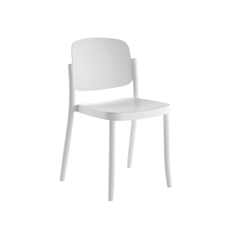 Silla Piazza 1 apilable de diseño retro en polipropileno