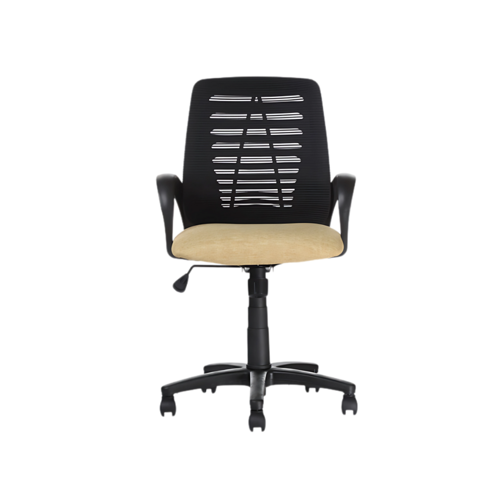 Encuentra la silla secretarial ARIES perfecta para tu oficina en Aura Muebles en Guadalajara, diseño ergonómico y ajustable para una postura cómoda y saludable.