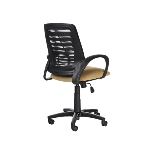 Encuentra la silla secretarial ARIES perfecta para tu oficina en Aura Muebles en Guadalajara, diseño ergonómico y ajustable para una postura cómoda y saludable.