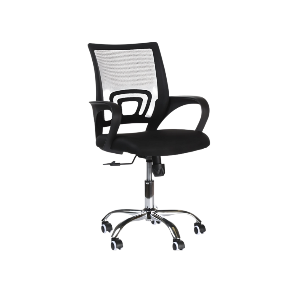 Descubre la silla secretarial ASTRA de color negro APASN de Aura Muebles. Con diseño ergonómico y materiales de alta calidad, brinda comodidad y estilo a tu oficina.