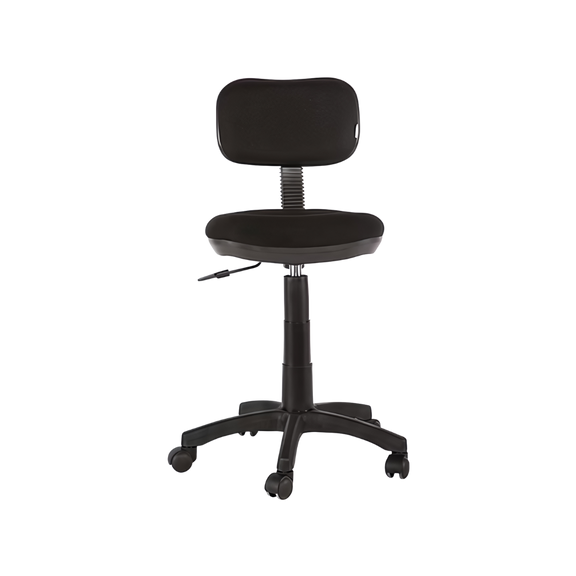 Silla secretarial A-05 Aura Muebles con respaldo y asiento: Asiento y respaldo en plástico rígido tapizados en variedad de colores