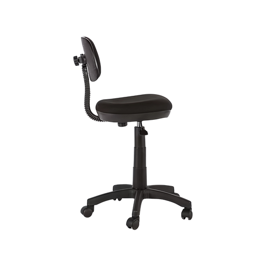 Silla secretarial A-05 Aura Muebles con respaldo y asiento: Asiento y respaldo en plástico rígido tapizados en variedad de colores