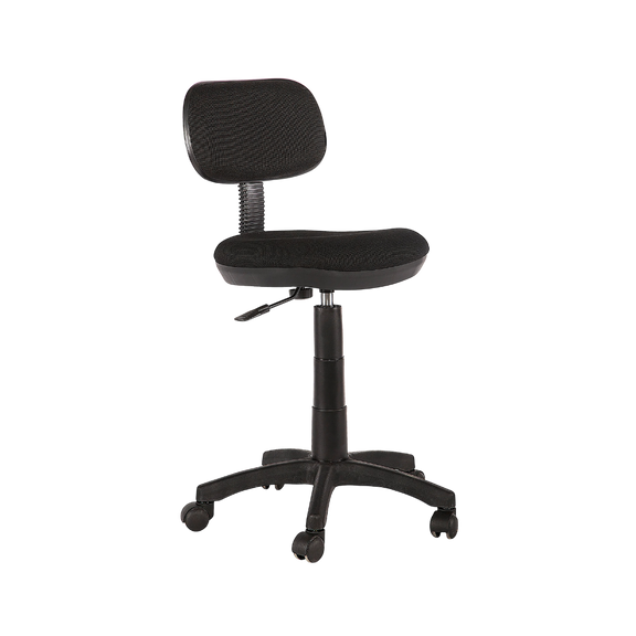 Silla secretarial A-05 Aura Muebles con respaldo y asiento: Asiento y respaldo en plástico rígido tapizados en variedad de colores