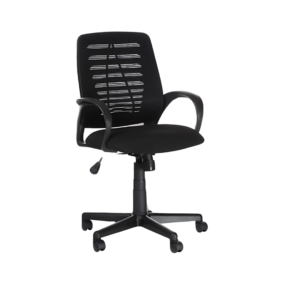 Silla secretarial ARIES ECO Aura Muebles con mecanismo Ejecutivo, ajuste de reclinación de asiento y respaldo con bloqueo, ajuste de altura de asiento neumático por palanca