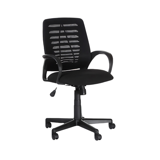 Silla secretarial ARIES ECO Aura Muebles con mecanismo Ejecutivo, ajuste de reclinación de asiento y respaldo con bloqueo, ajuste de altura de asiento neumático por palanca