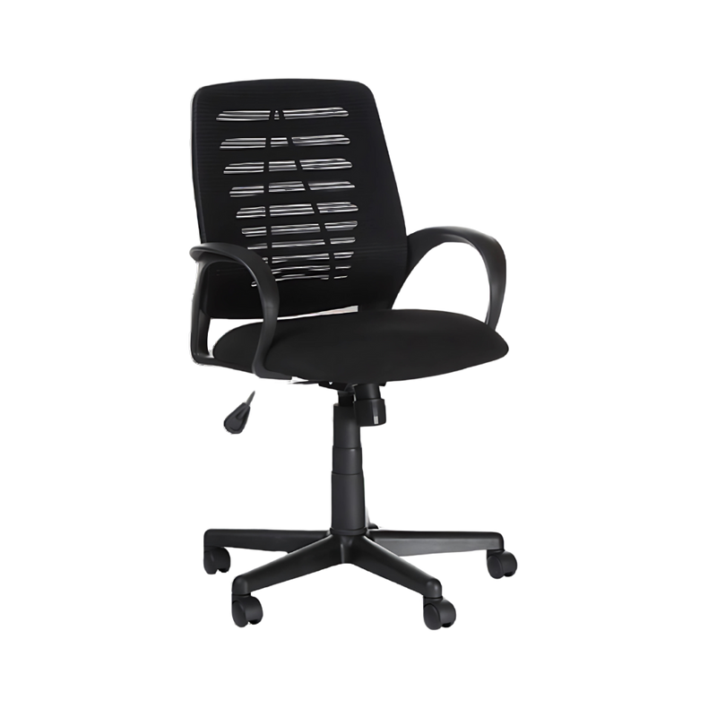 Silla secretarial ARIES ECO Aura Muebles con mecanismo Ejecutivo, ajuste de reclinación de asiento y respaldo con bloqueo, ajuste de altura de asiento neumático por palanca