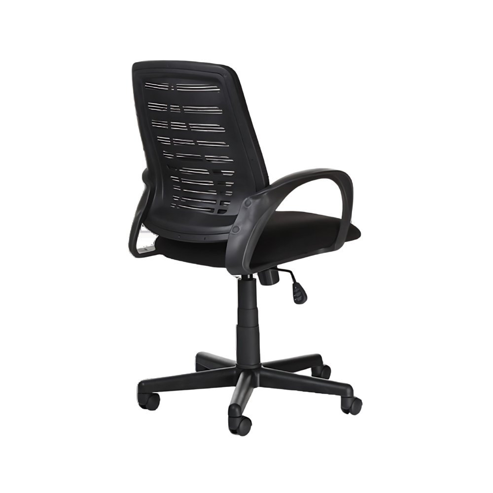 Silla secretarial ARIES ECO Aura Muebles con mecanismo Ejecutivo, ajuste de reclinación de asiento y respaldo con bloqueo, ajuste de altura de asiento neumático por palanca