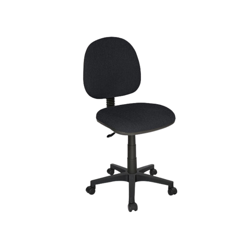 Silla secretarial CONTEMPO OHS-10 Aura Muebles con mecanismo en Plato de acero reforzado con palanca de accionamiento y bloqueo del pistón neumático 