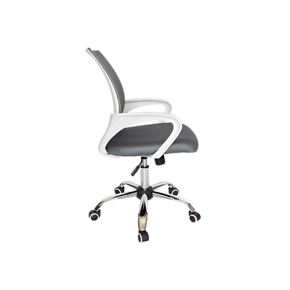 Descubre la silla secretarial ECOCHAIR en color blanca de Aura Muebles en Guadalajara. Diseñada para brindar comodidad y estilo en el trabajo.