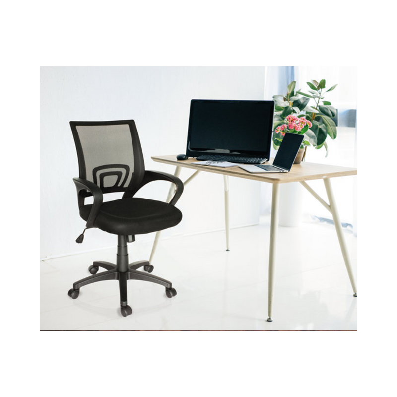 Silla Secretarial ECOCHAIR negra