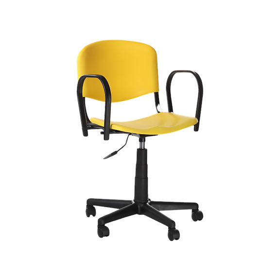 Descubre la comodidad y ergonomía de la silla secretarial ISO P ARM APIPARM de Aura Muebles en Guadalajara. Con apoyabrazos ajustables y respaldo con soporte lumbar.