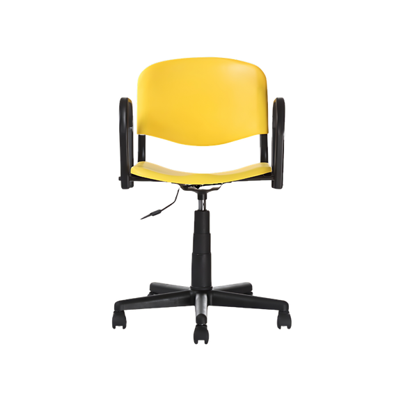 Descubre la comodidad y ergonomía de la silla secretarial ISO P ARM APIPARM de Aura Muebles en Guadalajara. Con apoyabrazos ajustables y respaldo con soporte lumbar.