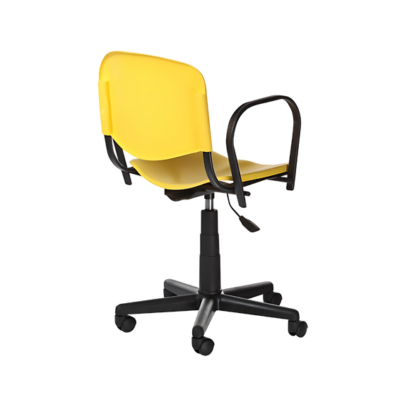 Descubre la comodidad y ergonomía de la silla secretarial ISO P ARM APIPARM de Aura Muebles en Guadalajara. Con apoyabrazos ajustables y respaldo con soporte lumbar.