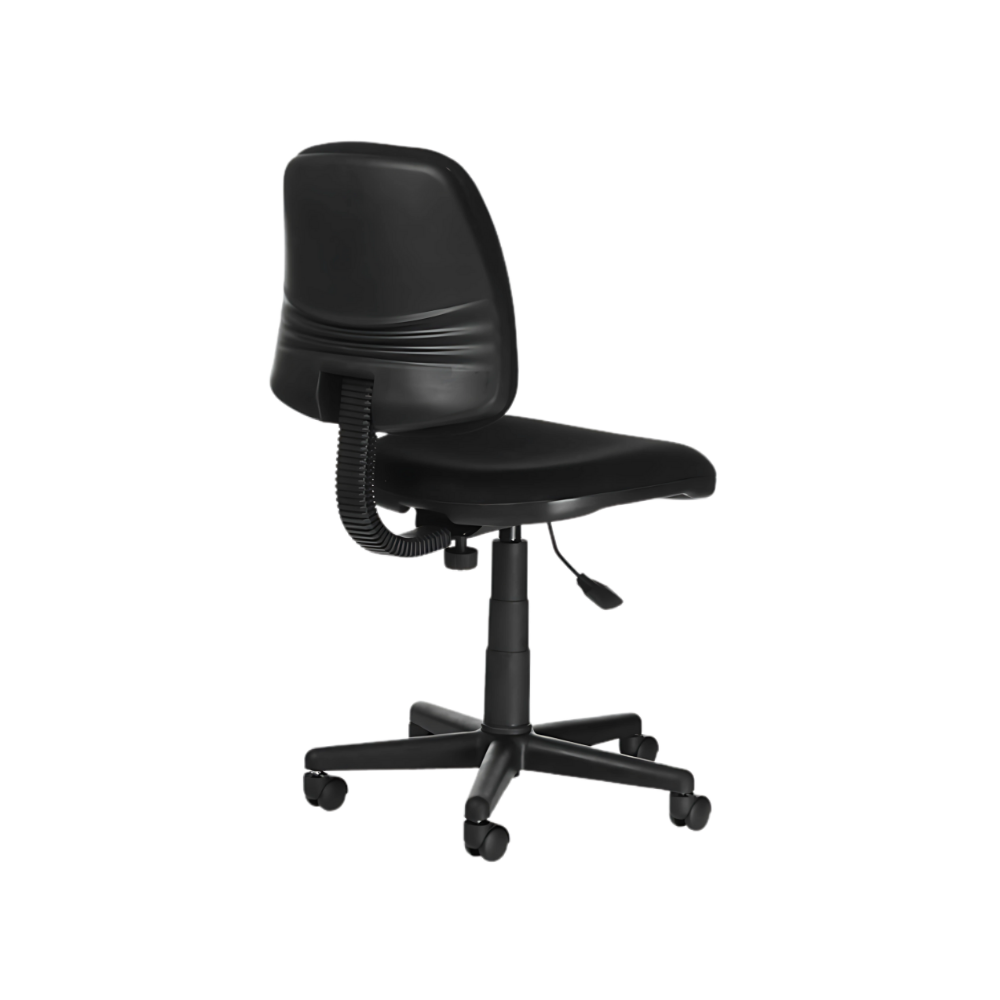 Descubre la silla secretarial METEORO B ECO de Aura Muebles, ideal para largas jornadas de trabajo. Con diseño ergonómico, respaldo ajustable y materiales ecológicos.