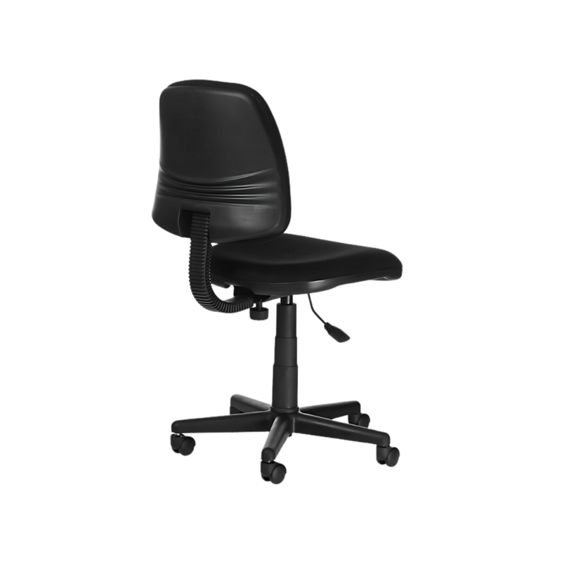 Descubre la silla secretarial METEORO B ECO de Aura Muebles, ideal para largas jornadas de trabajo. Con diseño ergonómico, respaldo ajustable y materiales ecológicos.