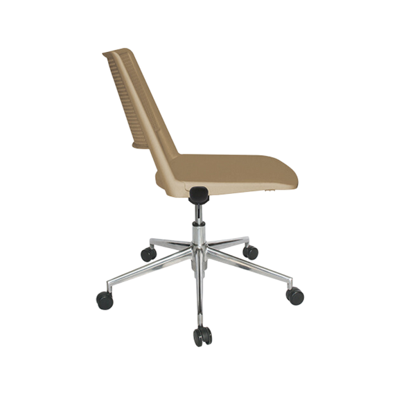 Silla secretarial con mecanismo de aluminio fundido con palanca de accionamiento y bloqueo del pistón neumático Aura Muebles modelo OHS-86AL