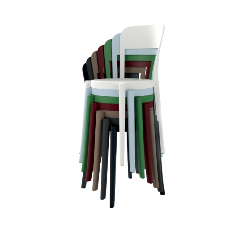 Silla Torre apilable de polipropileno para exterior e interior