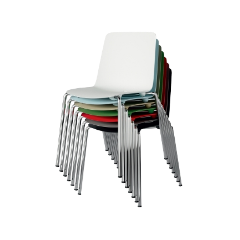 Silla Vesper 1 apilable de polipropileno con base de acero