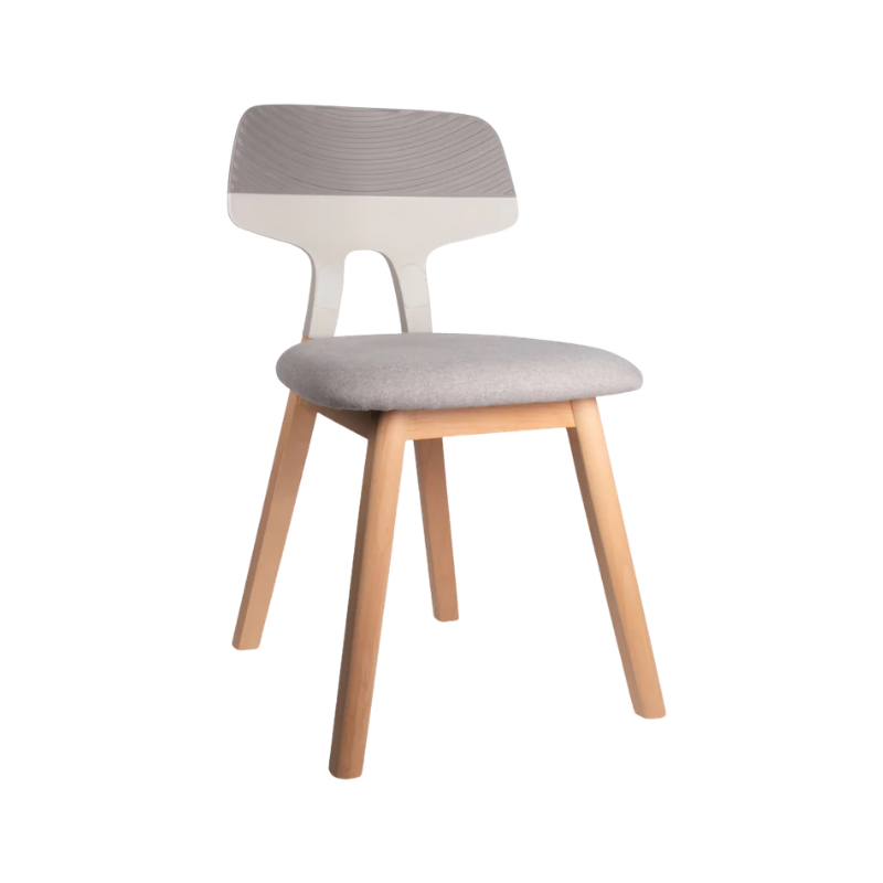 Silla moderna gris ergonómica modelo SHINE OHV-80 Aura Muebles