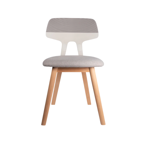 Silla de oficina estilo nórdico SHINE gris Aura Muebles