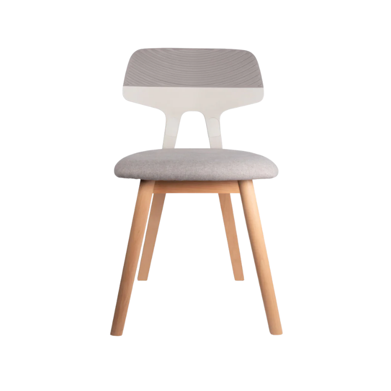 Silla de oficina estilo nórdico SHINE gris Aura Muebles