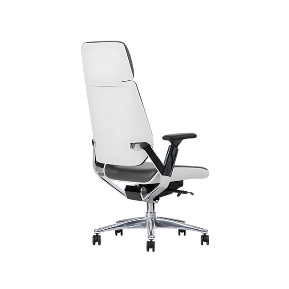 Descubre las elegantes sillas directivas modelo BOSS WHITE de Aura Muebles de Guadalajara. Diseño contemporáneo, confort y sofisticación para oficinas ejecutivas.