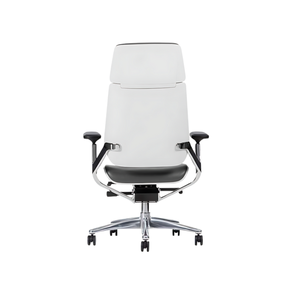 Descubre las elegantes sillas directivas modelo BOSS WHITE de Aura Muebles de Guadalajara. Diseño contemporáneo, confort y sofisticación para oficinas ejecutivas.