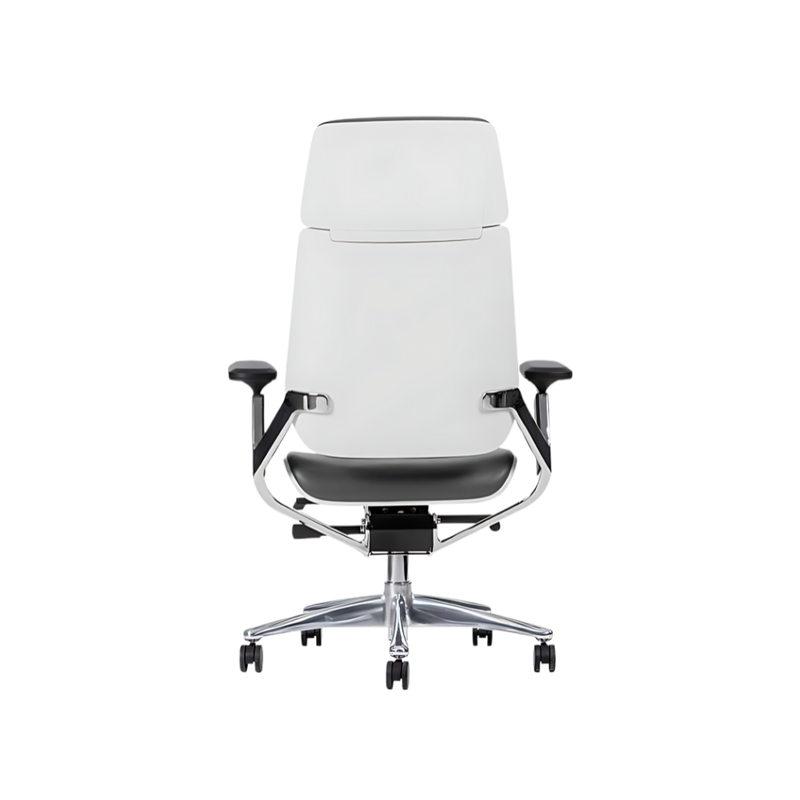 Descubre las elegantes sillas directivas modelo BOSS WHITE de Aura Muebles de Guadalajara. Diseño contemporáneo, confort y sofisticación para oficinas ejecutivas.