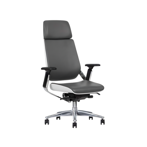 Descubre las elegantes sillas directivas modelo BOSS WHITE de Aura Muebles de Guadalajara. Diseño contemporáneo, confort y sofisticación para oficinas ejecutivas.