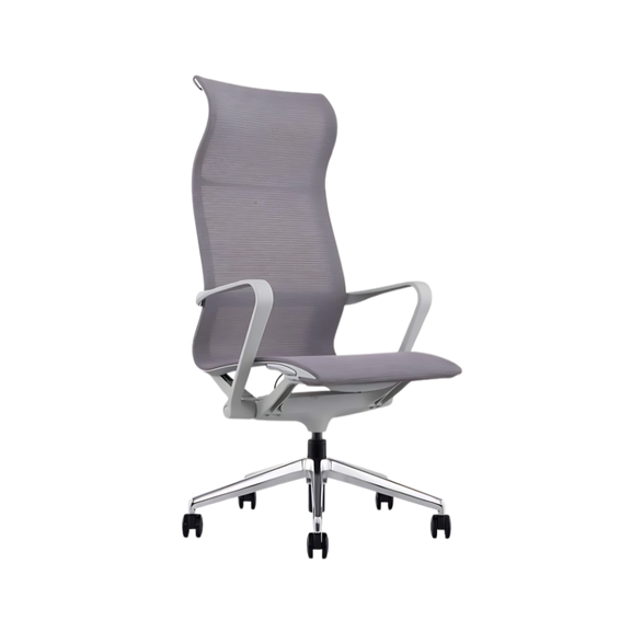 Descubre las sillas directivas EVOLUTION respaldo alto en color gris de Aura Muebles. Combina comodidad, elegancia y durabilidad para oficinas ejecutivas.