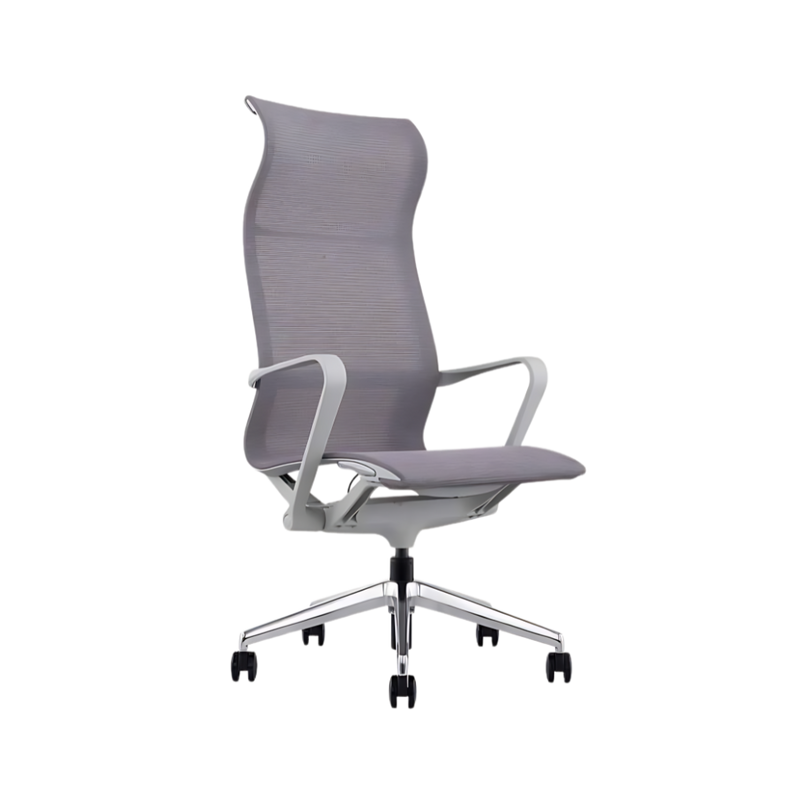 Descubre las sillas directivas EVOLUTION respaldo alto en color gris de Aura Muebles. Combina comodidad, elegancia y durabilidad para oficinas ejecutivas.