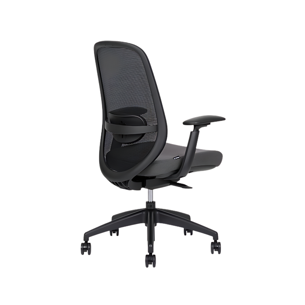 Las sillas directivas SPIRIT EXPRESS BLACK RESPALDO BAJO de Aura Muebles combinan diseño moderno y ergonomía. Ideal para áreas de recepción, salas de espera y reuniones dinámicas.