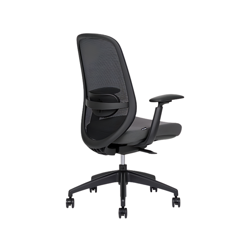 Las sillas directivas SPIRIT EXPRESS BLACK RESPALDO BAJO de Aura Muebles combinan diseño moderno y ergonomía. Ideal para áreas de recepción, salas de espera y reuniones dinámicas.