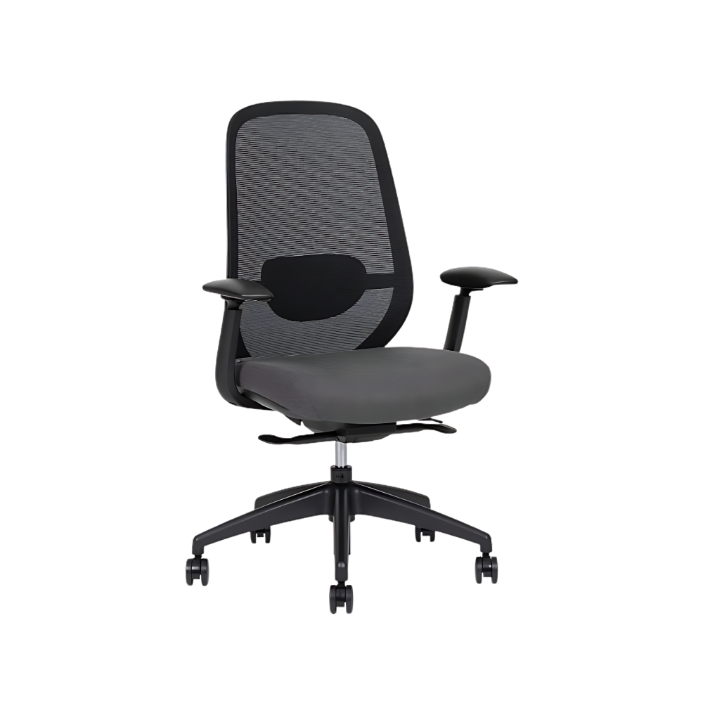 Las sillas directivas SPIRIT EXPRESS BLACK RESPALDO BAJO de Aura Muebles combinan diseño moderno y ergonomía. Ideal para áreas de recepción, salas de espera y reuniones dinámicas.