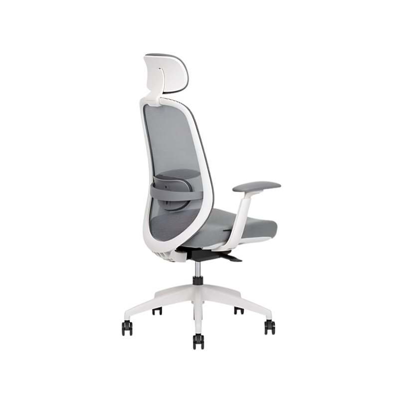 Descubre la silla de dirección SPIRIT EXPRESS WHITE RESPALDO ALTO de Aura Muebles. Sofisticado diseño ergonómico para oficinas ejecutivas y espacios modernos.