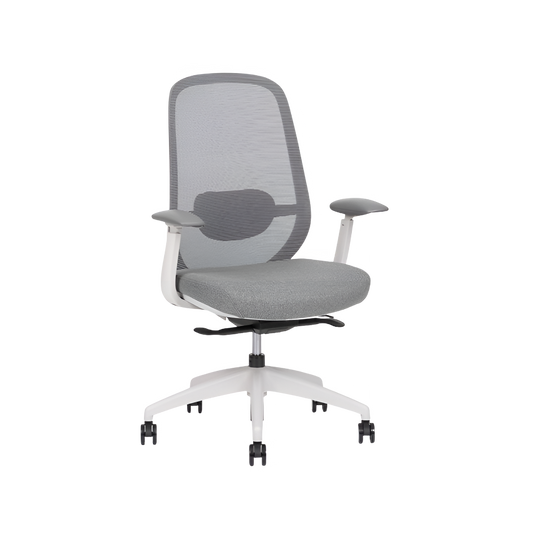 Encuentra la silla de dirección SPIRIT EXPRESS WHITE RESPALDO BAJO en Aura Muebles. Combina diseño elegante y ergonomía para oficinas y espacios corporativos.