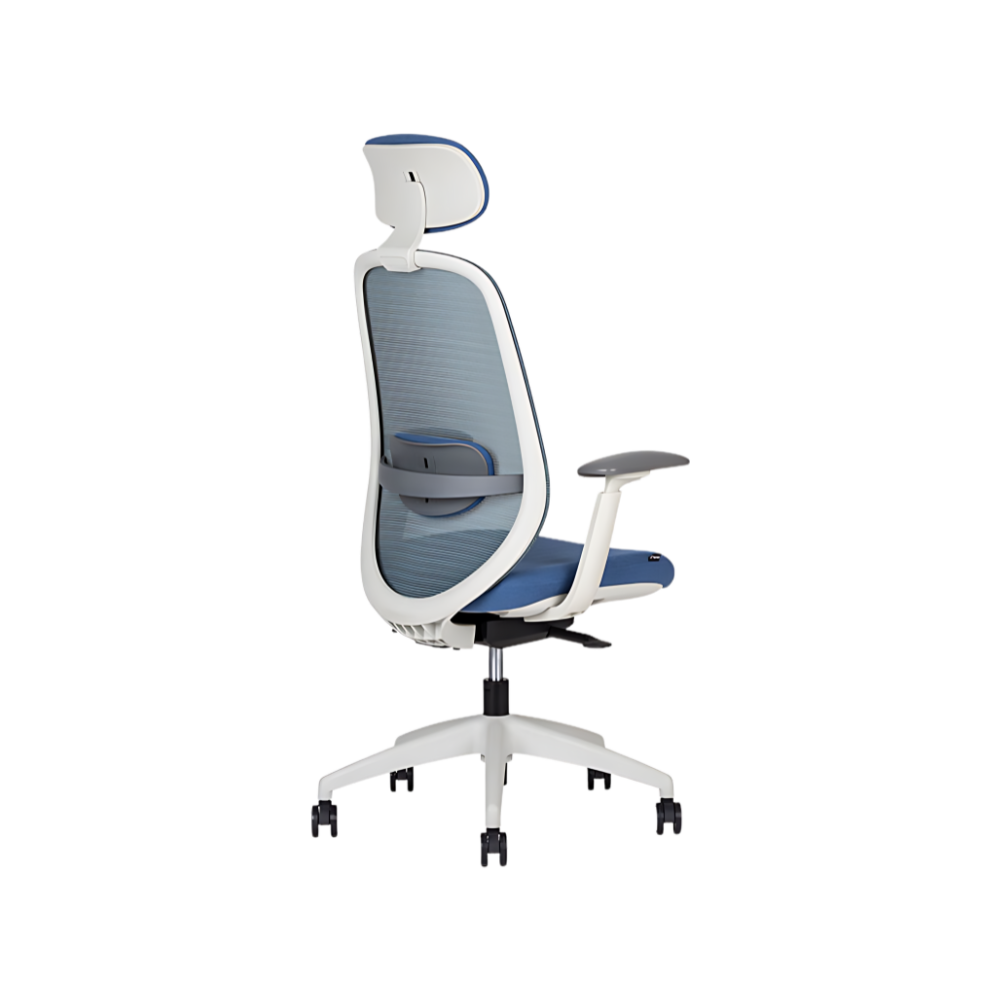 Encuentra la silla de dirección ideal para tu oficina ejecutiva en Aura Muebles. El modelo SPIRIT WHITE RESPALDO ALTO combina comodidad, estilo y durabilidad.