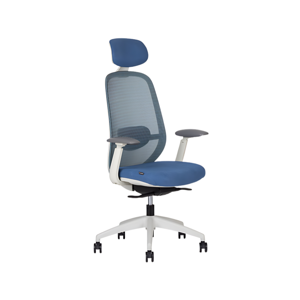 Encuentra la silla de dirección ideal para tu oficina ejecutiva en Aura Muebles. El modelo SPIRIT WHITE RESPALDO ALTO combina comodidad, estilo y durabilidad.