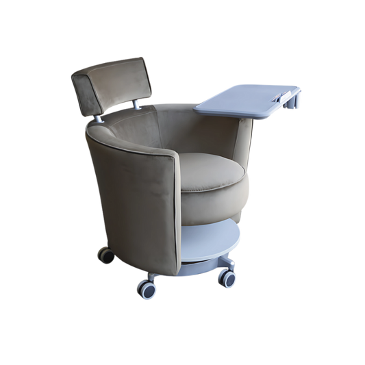 Sillón confortable Diseño ergonómico entre paño con cubierta de melamina paleta giratoria abatible porta vaso y porta Tablet Aura Muebles modelo EVEREST