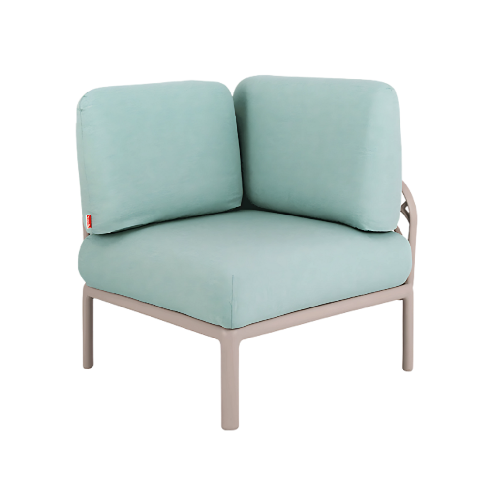 Sillón confortable Mueble en polipropileno de alta resistencia y duración para intemperie e interior resistente a los rayos ultravioleta (UV) y al ambiente salino asiento y respaldo acojinado con hule espuma laminado flexible Aura Muebles modelo OHM-7215-CN