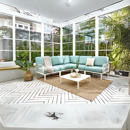 Sillón confortable Mueble en polipropileno de alta resistencia y duración para intemperie e interior resistente a los rayos ultravioleta (UV) y al ambiente salino Aura Muebles modelo OHM-7215-CC