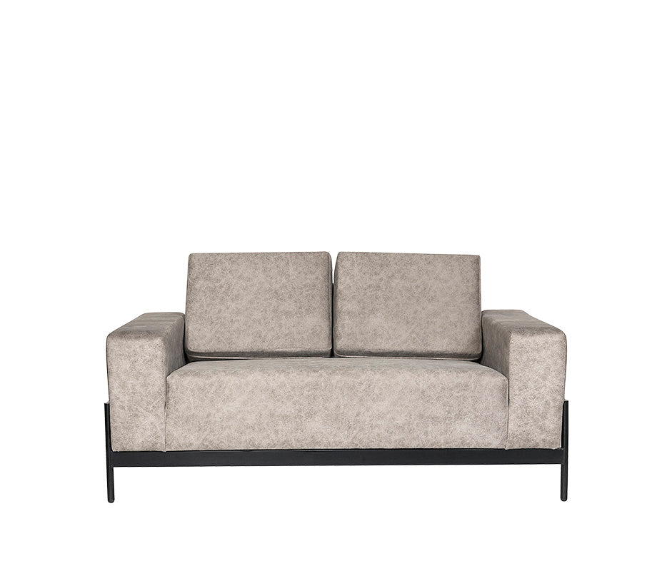 Sillón de visita modelo ARGOS-2P visto de frente, ideal para salas de espera