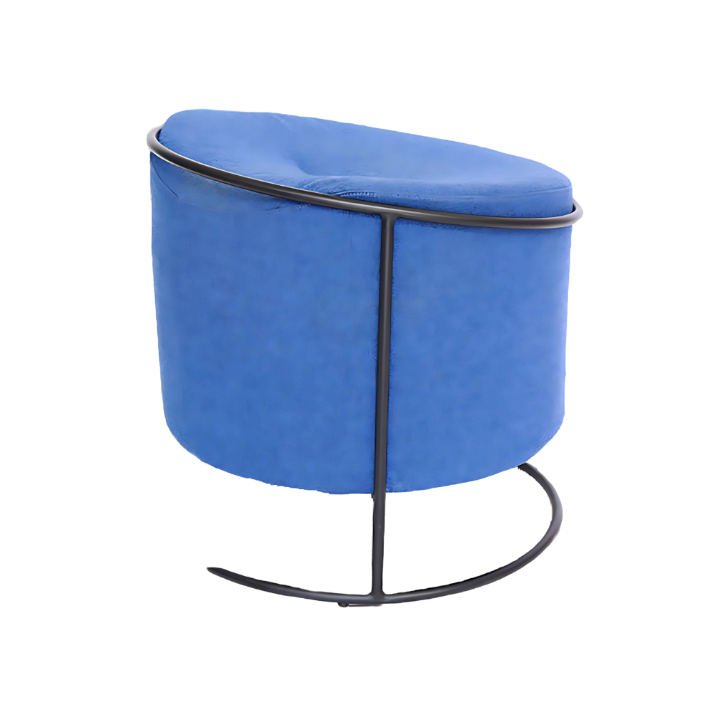 Sillón de visita confortable BUDI Asiento Base y armazón en madera de pino de primera calidad hule espuma laminado flexible con densidad de alta resilencia Tapiz de Poliéster Aura Muebles modelo OHM-132
