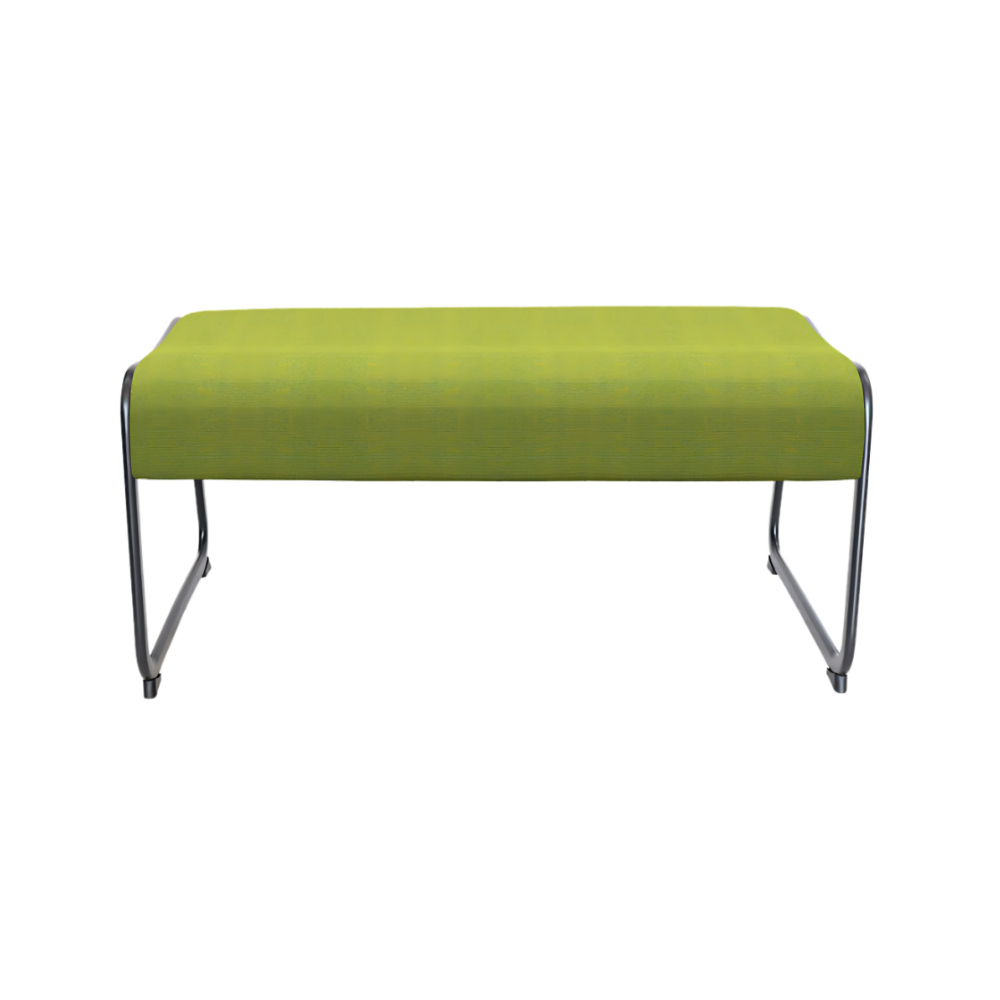Sillón de visita confortable Estructura de acero tubular ovalado con acabado de pintura epóxica (electrostática) color negro mate asiento hule espuma laminado flexible y alta resilencia tapiz tela o vinil al color de su elección de nuestro catálogo Aura Muebles modelo OHM-122