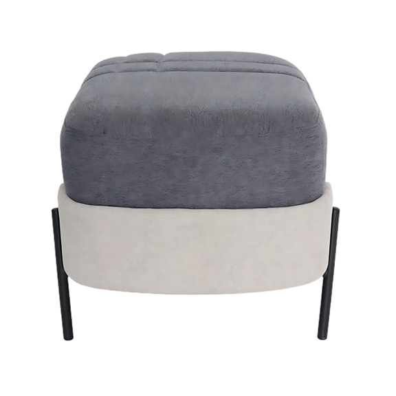 Sillón de visita confortable GUBI Estructura de acero tubular de 3/4" de diámetro con acabado de pintura epóxica (electrostática) color negro mate asiento base y armazón en madera de pino de primera calidad hule espuma laminado flexible y alta resiliencia tapiz poliéster jaspeado Aura Muebles modelo OHM-130